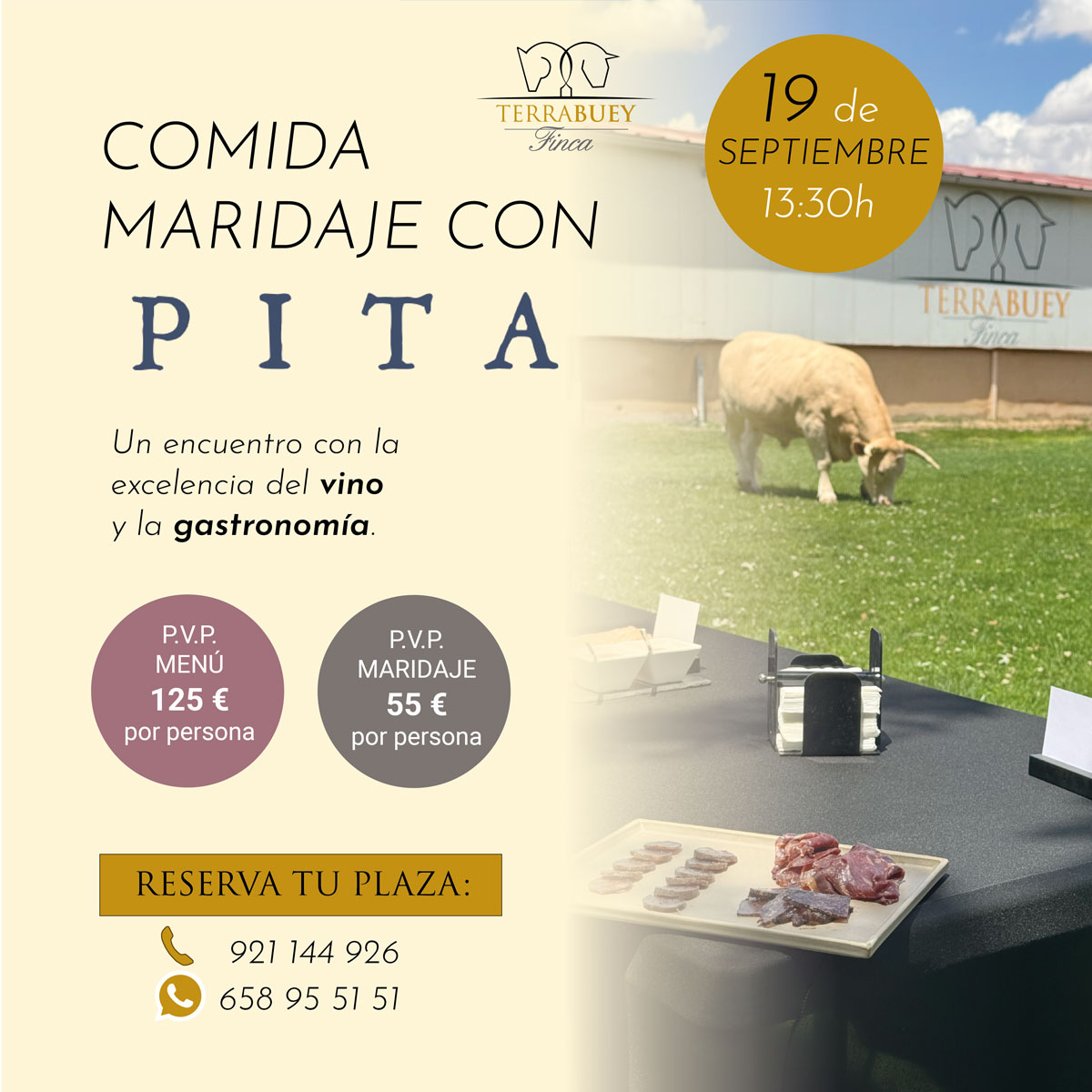 Comida maridaje con Bodegas Pita
